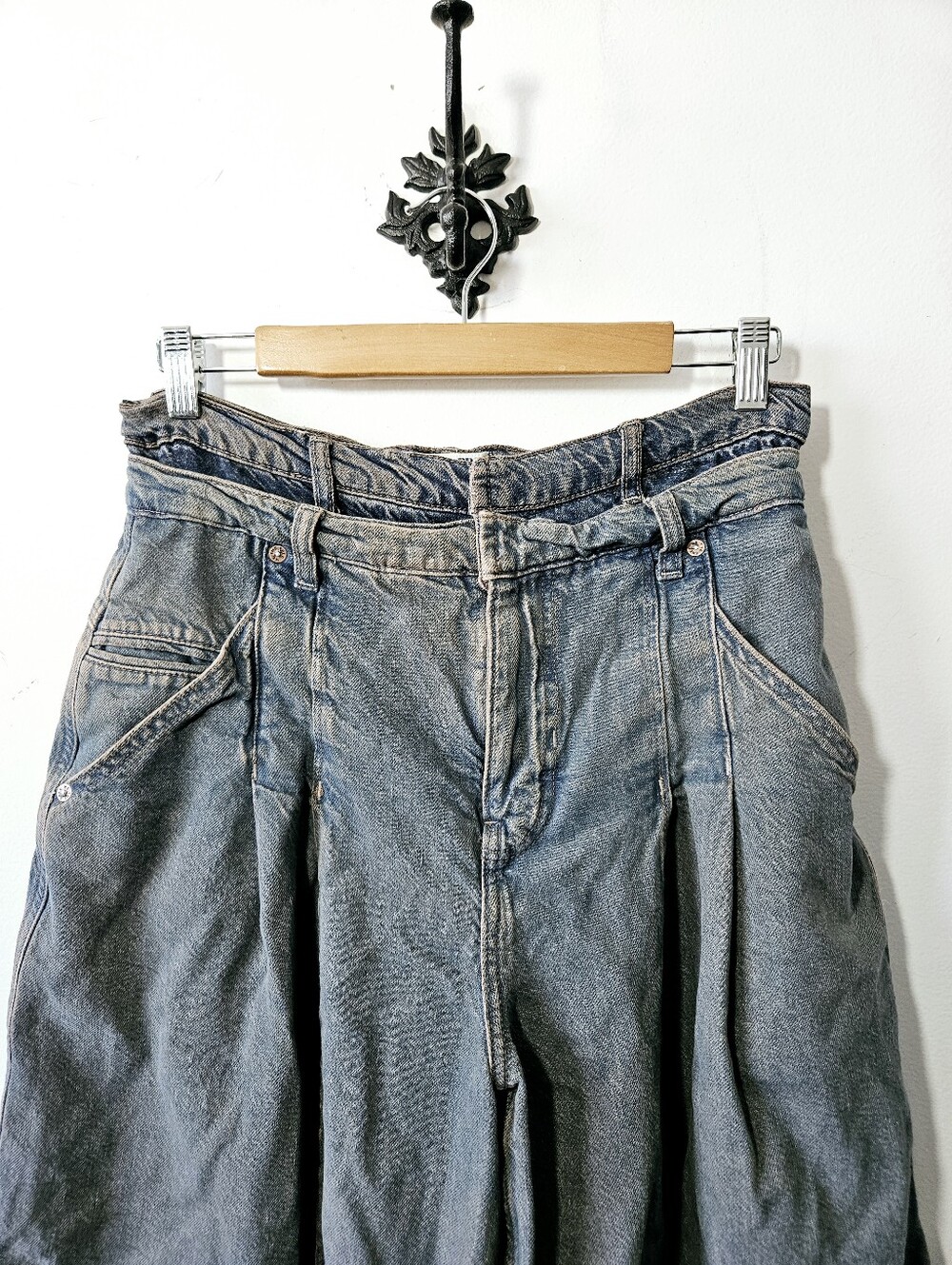 NWT Free People We The Free Nocturne Double Hem Trouser Jeans Size 28 Pants - Picture 4 of 8